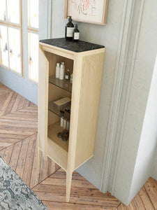 Dijon Contemporary Free standing 32" Natural Ash bathroom vanity. Solid ash. Secret Bath