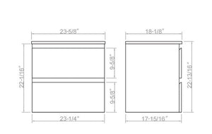 Gables bathroom vanity. Waterproof modern bathroom cabinet. Secret Bath