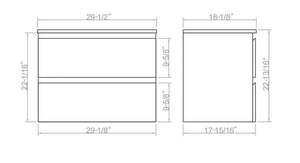 Gables bathroom vanity. Waterproof modern bathroom cabinet. Secret Bath
