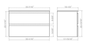 Gables bathroom vanity. Waterproof modern bathroom cabinet. Secret Bath