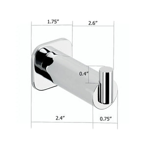 Jenny polished chrome towel hook. Robe hook/hanger PYP