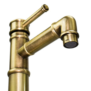 Loft single handle bathroom sink faucet. Industrial style tap Marti 1921
