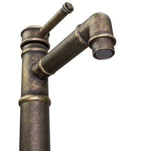 Loft single handle bathroom sink faucet. Industrial style tap Marti 1921