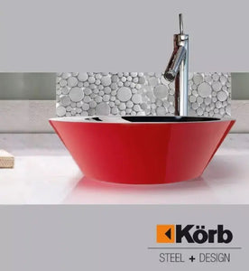 Korb Red modern bathroom sink