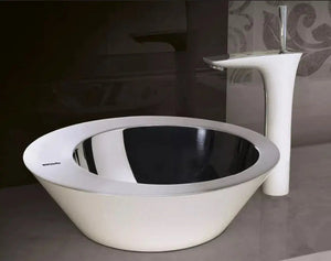Korb white modern bathroom sink