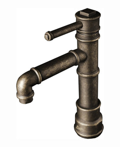 Loft single handle bathroom sink faucet. Industrial style tap Marti 1921