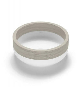 Lucca Solid Surface bathroom vessel sink. Natural wood Bathco