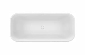 Lumi bathtub, Luxury bathtub, Solid Surface bathtub ,Matte white bathtub ,Large bathtub, free standing bathtub