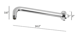 Malaga polished chrome complete shower set. Round shower system 10 inches Aquassent