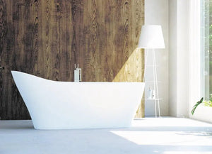 Mette Bathtub, Luxury bathtub , Solid Surface bathtub ,Matte white bathtub ,Large bathtub, free standing bathtub
