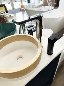 Moon by Boet bathroom vessel sink faucet. Modern taps. Tall Bathroom faucets. Secret Bath Plus