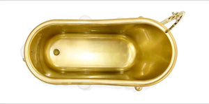 Newton White Gold burbles free standing Luxury Bathtub MV