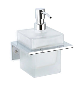 Orio Frosted glass wall mounted soap dispenser. Large soap dispenser Uraldi