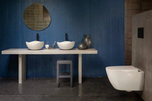 Ruy Ohtake by Roca Round Organic Porcelain vessel sink. Roca