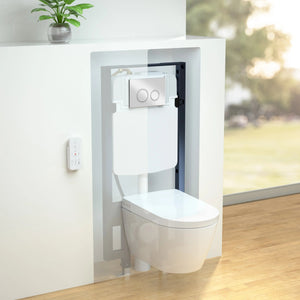 Roca Omi Wall Hung Smart Toilet, White Vitreous China/White Roca