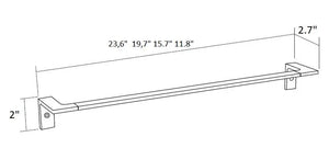 Orio polished chrome towel bar . Towel rail/towel rack Uraldi