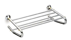Filigrana chrome-gold towel shelf. Towel rack Uraldi