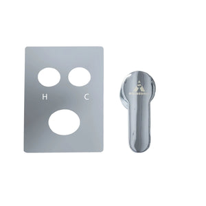 Malaga polished chrome complete shower set. Round shower system 10 inches Aquassent