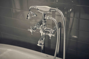 Carmen by Roca Chrome wall bathtub faucet. Vintage faucets. Traditional shower faucets