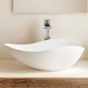 Ruy Ohtake by Roca Organic Porcelain vessel sink. Elongate vessel sink Roca
