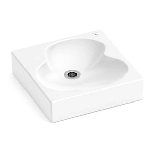 Ruy Ohtake by Roca Square Organic Porcelain vessel sink. Square bathroom sink Roca