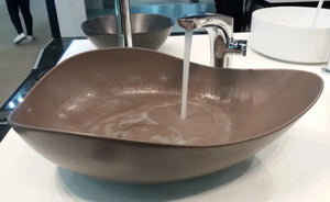 Ruy Ohtake by Roca Organic Porcelain vessel sink. Elongate vessel sink Roca