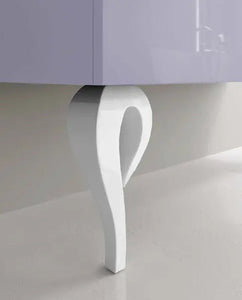 Vienna Contemporary Floating 48" single sink bathroom vanity. Light Violet glossy Secret Bath