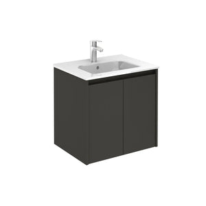 Samoa 24 inches modern wall mounted bathroom Vanity 2 doors with ceramic sink console Roca Group