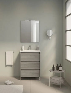 Samoa 24 inches modern standing bathroom Vanity with sink, Free standing bathroom vanity, 3 drawers Roca Group