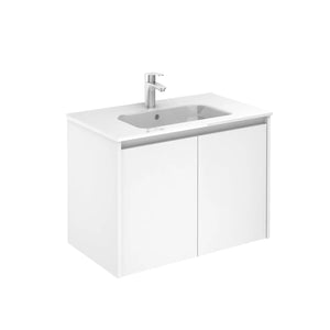 Samoa 24 inches modern wall mounted bathroom Vanity 2 doors with ceramic sink console Roca Group