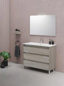 Samoa 40 inches modern standing bathroom vanity 3 Drawers with ceramic sink console Roca Group