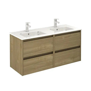 Samoa 48" floating Bathroom Vanity with double sink, 4 drawers. Roca Group