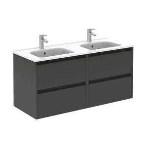 Samoa 48" floating Bathroom Vanity with double sink, 4 drawers. Roca Group