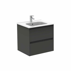 Samoa 24 inches wall mounted bathroom Vanity 2 drawers with ceramic sink console Roca Group