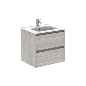 Samoa 24 inches wall mounted bathroom Vanity 2 drawers with ceramic sink console Roca Group