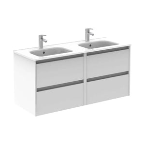 Samoa 48" floating Bathroom Vanity with double sink, 4 drawers. Roca Group