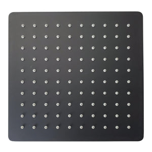 Leon matte black complete shower set  .Shower System 10 Inches. Aquassent