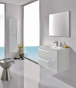 Tirare 32 inches Modern Bathroom Vanity with drawers. Porcelain sink console Roca Group