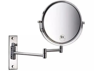 Wall mount 8" Two sided swivel magnification mirror Secret Bath