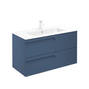 Tirare 40 inches Modern Bathroom Vanity with drawers. Porcelain sink console Secret Bath