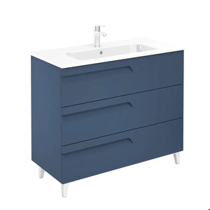 Tirare 40 inches Modern Bathroom Vanity with drawers. Porcelain sink console Secret Bath