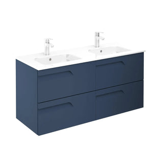 Tirare 48" Double Bathroom Vanity with drawers. Double sink console, ceramic Roca Group