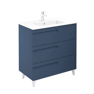 Tirare 32 inches Modern Bathroom Vanity with drawers. Porcelain sink console Roca Group