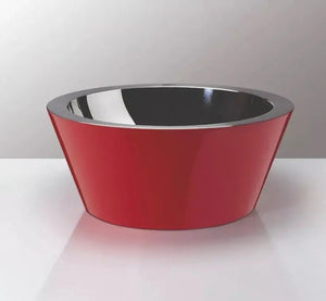 Korb Wenders Welt  16" round stainless steel vessel sink. - secretbathstore