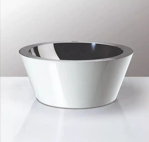 Korb Wenders Welt  16" round stainless steel vessel sink. - secretbathstore