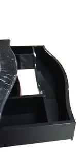 Palace black and gold bathroom vanity. Swarovski crystals inlaid. Vintage bathroom vanity. Classic style vanities. Taberner