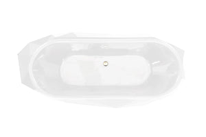 Bird view white Diamond bathtub.