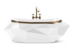 Diamond Bathtub, Secret Bath, Luxury bathtub ,White bathtub ,Large bathtub, free standing bathtub, high end bathroom.
