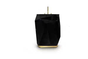 Diamond 27" black bathroom vanity. Black glossy MV