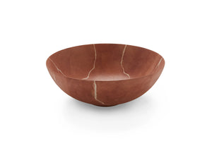 Earth bathroom vessel sink. Matte terracotta finished. Bathco